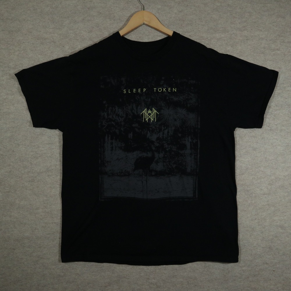 Sleep Token Band Graphic T-Shirt Mens XL Black Cotton Short Sleeve Rock Tee